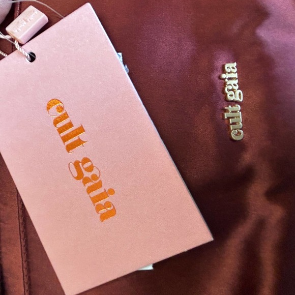 NEW Cult Gaia Banu Mini Fringe Clutch Topaz Quiet Luxury $458 Whimsical Ethereal - Picture 4 of 9